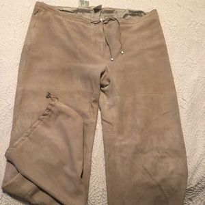 Suede MaxMara Pants